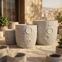 Pots de fleurs modernes en céramique personnalisables, durables et émaillés pour l'intérieur et l'extérieur, pour la maison, le jardin et les centres commerciaux