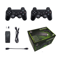 Console de jeu rétro M8 4K HD portable avec jeux intégrés, deux manettes sans fil, double joystick, lecteur de jeux pour enfants
