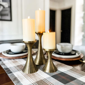 Bougeoir doré pour la décoration d'hôtels et de restaurants Décoration en métal Décoration de mariage - Product Image 4