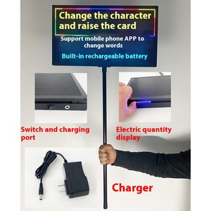 Cầm tay điện thoại di động thay đổi LED hiển thị biển quảng cáo Thép Ánh sáng đèn flash Board với sạc pin kho báu cho sử dụng ngoài trời - Product Image 3
