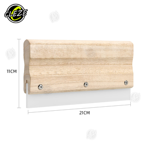 Spatule <span class=keywords><strong>de</strong></span> sérigraphie CLEZE 90 duromètres en <span class=keywords><strong>laine</strong></span> et caoutchouc, confortable et flexible, pour covering automobile, 21x14cm, outils <span class=keywords><strong>de</strong></span> manipulation d'encre - Product Image 2