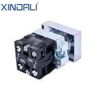 Sakelar Tombol Tekan Logam Elektrik Dua Kepala LAY5-BL8325 10A Arus Maksimum Proteksi IP45