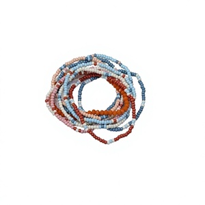Handwoven Custom Classic Fashion Button Lock Woven Miyuki Seed <b>Bead</b> Rice Beaded <b>Bracelet</b> Popular Unisex Gift Women Jewelry - Product Image 5
