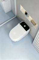 WC intelligent en céramique de luxe, non électrique, à chasse d'eau par bouton poussoir, avec chasse d'eau avant et arrière, pour salle de bain d'hôtel, à siphon en S, de haute qualité