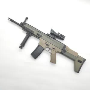 2023 continuous fire SCAR electric gel ball blaster toy gun plastic gun toy for kids gun bullets realistic rifle