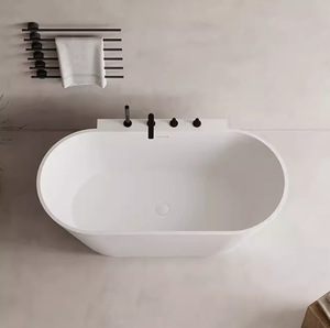 Baignoire autoportante Wonka bar Bath en résine acrylique à surface solide pour salle de bain moderne, type Swim <span class=keywords><strong>Spa</strong></span> - Product Image 5