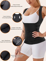 Gilet Corset Gainant en Néoprène pour Femmes, Double Ceinture, Contrôle Abdominal, Entraîneur de Taille