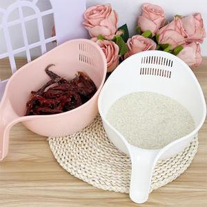 Passoire de cuisine en plastique Syh635 pour laver les fruits, les légumes et le riz – Panier de filtration et d'égouttage en gros - Product Image 4