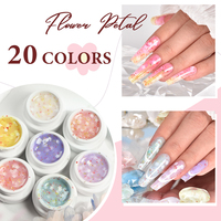 Pétale Fleurs Gel Builder No Heat Deroi Nail Extension UV Gel Builder 20 couleurs Rubber Gel Builder