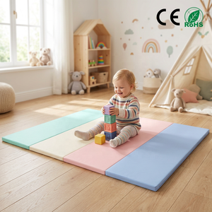 <span class=keywords><strong>Tapis</strong></span> de jeu en <span class=keywords><strong>mousse</strong></span> EPE bicolore bleu-gris non toxique, ensemble de 5 pièces emboîtables pour bébé, pour ramper, pour la salle de jeux des tout-petits - Product Image 1