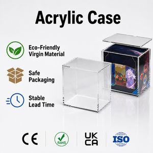Estuche de exhibición de acrílico al por mayor para <span class=keywords><strong>Disney</strong></span> Lorcana Illumineers Trove Box con protección UV y tapa magnética - Product Image 1