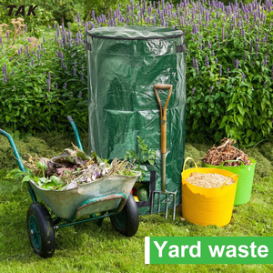 ถุงใส่<span class=keywords><strong>ปุ๋ย</strong></span>หมักแบบหรูหราทันสมัย ใช้ซ้ำได้ คุณภาพสูง สำหรับสวนและลานบ้าน ขนาด 34 แกลลอน พร้อมฝาปิดแบบสกายไลท์ ทำจากผ้า Oxford - Product Image 3