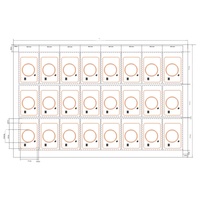 Feuille d'antenne RFID NFC autocollante en PVC durable avec puce IC pour cartes de visite et étiquettes logistiques de suivi d'actifs