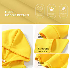 לנו גודל 260 gsm צרפתית רירית 100% pullover פוליאסטר pullover פוליאסטר להתאמה אישית להדפיס את הכיס גברים של גברים - Product Image 4