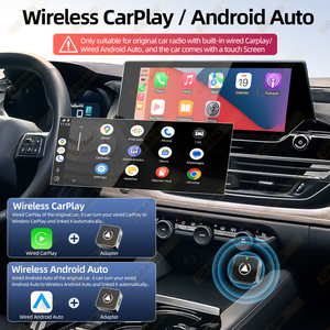 Grandnavi 2in1Wireless Carplay Android Auto Dongle Control de voz <span class=keywords><strong>Google</strong></span> Maps para coche original con cable Carplay a Carplay inalámbrico - Product Image 3
