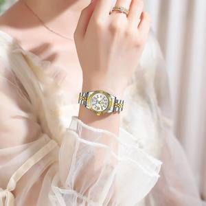 Reloj POEDAGAR <span class=keywords><strong>780</strong></span> para Mujer, Resistente al Agua, Luminoso, con Fecha, Elegante y de Lujo, de Acero Inoxidable, de Cuarzo - Product Image 3