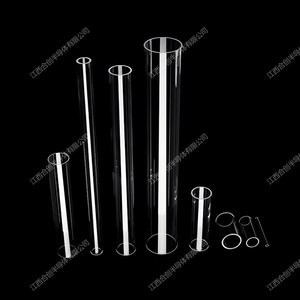 Tubo de Cuarzo Transparente Resistente a Altas Temperaturas, Libre de Ozono, Tubo Doble a Prueba de Explosiones para Corte en Laboratorio - Product Image 2