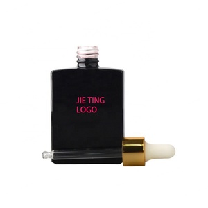 Wholesale Luxury 50ml Glass Perfume Rectangle <b>Bottle</b> with Gold Black Spray <b>Mist</b> Caps - Product Image 3