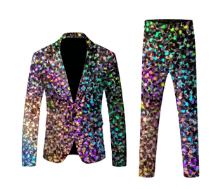 Setelan jas tuksedo pria, setelan jas pria 2 potong, jas tuksedo ketat, Blazer kancing sebaris untuk pernikahan, bisnis, jaket tuksedo Prom, jaket & celana - Product Image 3