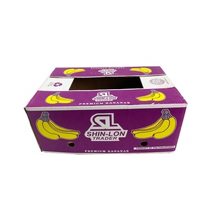 Custom printing fruit packaging box cardboard shipping carton box corrugated banana box