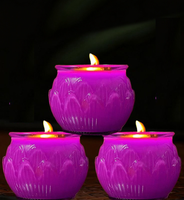 Lilin Aroma Kedelai Berbentuk Bunga, Waktu Pembakaran 72 Jam/48 Jam, Buatan Tangan, Lilin Tahan Lama, Lampu Mentega Dekoratif Rumah