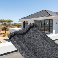 Tuiles de toit en métal revêtues de pierre modernes |   Tôles de Toiture en Acier Aluzinc Durables et Imperméables pour Appartements, Hôtels, Entrepôts en Afrique