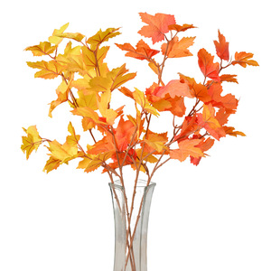 Arrangement de feuilles d'érable artificielles Flower Delight, feuilles de soie mélangées, décoration de Noël pour la maison, 12 pouces, décoration végétale écologique - Product Image 5