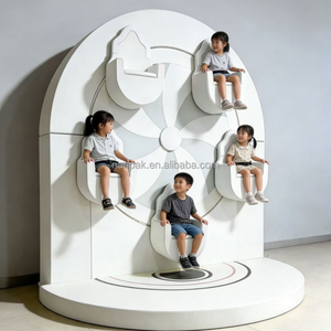Manège interactif personnalisé en forme de grande roue pour enfants, équipement de jeu intérieur <span class=keywords><strong>à</strong></span> 5 places, idéal pour les cafés ludiques, centres commerciaux et garderies - Product Image 1
