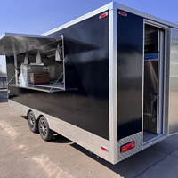 Remorque de restauration entièrement équipée, cuisine mobile, mini-stand à hamburgers, barbecue, pizza, petite remorque à café, remorque de nourriture de rue