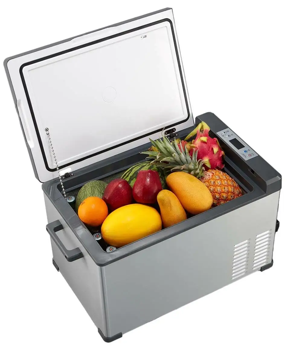 Réfrigérateur Portable de voiture en petit format, 20 l dc 12v, 45l, à batterie, pour camping
