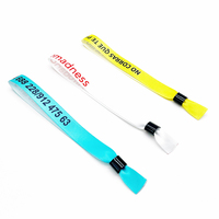 Bracelet personnalisé en ruban de satin pour événements festifs, à usage unique, avec fermoir non amovible, impression par sublimation, cadeaux originaux Renyi