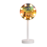 Enseigne lumineuse LED exquise pour les décorations à piles du Ramadan pour les mosquées et les fournitures de fête à la maison