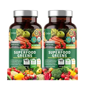 Premium Biologische Groene Superfood Fruit En Groente Natuurlijk Supplement Vegetarische Tabletten