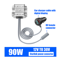 Nouvel adaptateur d'alimentation Starlink Mini 30V 3A 90W pour allume-cigare, convertisseur DC Boost pour camping-car, camion, bateau, usage domestique, garantie de 2 ans