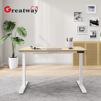 Bureau d'ordinateur Greatway QF-126, bureau d'ordinateur robuste, bureau réglable en hauteur, cadre de bureau réglable, table élévatrice réglable