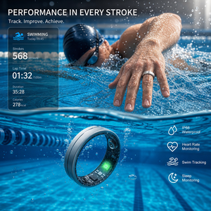 Anillo Inteligente de Fitness, Monitor de Salud, Frecuencia Cardíaca, SpO2, Sueño, Actividad, Contador de Pasos y Calorías para Bienestar, Gimnasio, Distribuidor, Compra - Product Image 1
