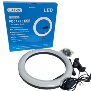 Anneau lumineux pour diffusion en direct 10 pouces avec trépied par MZG - Support de téléphone OEM Anneau lumineux <span class=keywords><strong>LED</strong></span> circulaire - Product Image 3