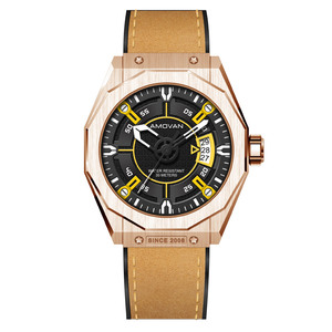 <span class=keywords><strong>Montre</strong></span> pour homme personnalisable avec boîtier en acier 304 noir, grand cadran, mouvement à quartz, calendrier, bracelet en caoutchouc de 22 mm - Product Image 1