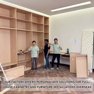 Small Solid Wood Kitchen <b>Cabinet</b> with Quartz Stone Stainless Steel Countertop & Sink for Home Use Minimalist Kitchen <b>Cabinets</b> - Product Image 2