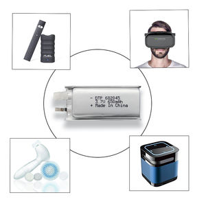 แบตเตอรี่ลิเธียมไอออน 682045 650mAh 3.7V โรงงานผลิตตามสั่ง แบตเตอรี่โพลิเมอร์ลิโพแบบชาร์จได้ ความจุสูง - Product Image 2