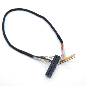 Kabel Sinyal Koaksial Halus 2.0mm Pitch Dupont 30P ke 20454 40Pin, Panjang Kustom, Perakitan Kabel LVDS Terproteksi untuk Layar Notebook - Product Image 2