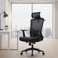 Chaise de bureau exécutive moderne en maille avec design ergonomique et siège confortable