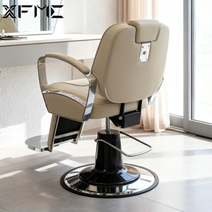 Mobilier de salon de coiffure Chaises de <span class=keywords><strong>coupe</strong></span> de <span class=keywords><strong>cheveux</strong></span> pour femmes Chaise de coiffure jaune Chaise de <span class=keywords><strong>coupe</strong></span> de <span class=keywords><strong>cheveux</strong></span> de barbier inclinable Salon avec tabouret - Product Image 5