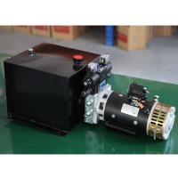 Unité hydraulique 12V 24V CC avec télécommande sans fil et commande pendentif filaire pour levage de remorque à benne basculante