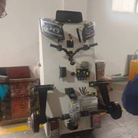 Tricycle électrique pour passagers, 4 places, moteur AC 72V 4500W avec batterie LiFePO4, autonomie 150-200 km, pour taxi