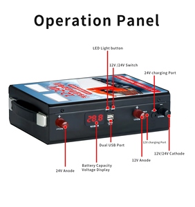 <span class=keywords><strong>Chargeur</strong></span> de batterie portable au lithium-ion polymère 12V/24V 598000mAh 3000A avec écran numérique, démarreur multifonctionnel pour camion - Product Image 5