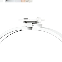 Lampe à ongles incurvée HM01-D de 29 pouces, 40W, pliable, LED en forme de croissant, pour bureau, température de couleur 3000-6500K, éclairage DC 24V/2A
