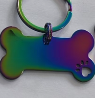 Etiquetas de Acero Inoxidable para Mascotas al por Mayor, Etiquetas de Aluminio Anodizado para Perros para Grabado, Sublimación y Personalización