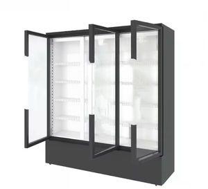 Réfrigérateur commercial de haute qualité porte en verre affichage de boissons congélateur de plain-pied refroidisseur porte en verre - Product Image 1