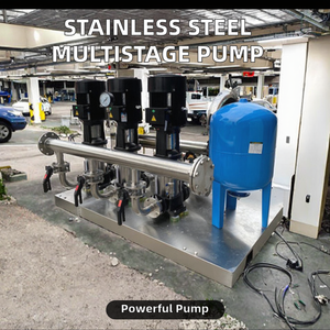 Pompe de surpression multi-étages en acier inoxydable haute pression personnalisable pour usage commercial, garantie 1 an, équipement d'alimentation en eau OEM - Product Image 3